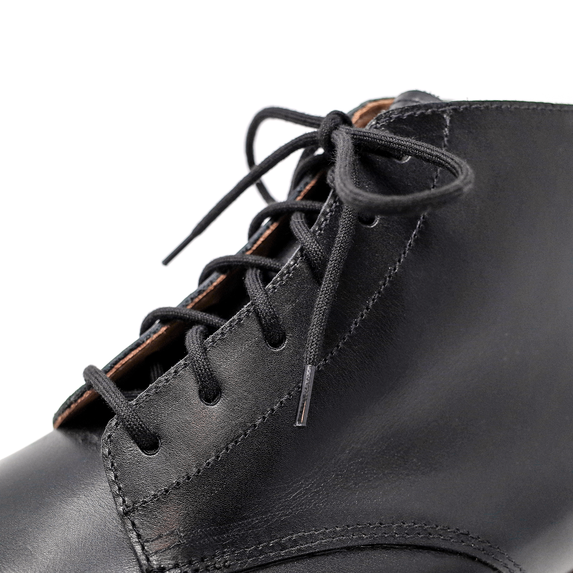 Black Shoelaces | Cord Shoes and Boots | Made in Italy